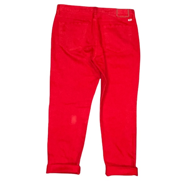 Lucky Brand Women’s Red Slim Sienna Boyfriend Distressed Jeans Size 8/29 - Picture 7 of 11